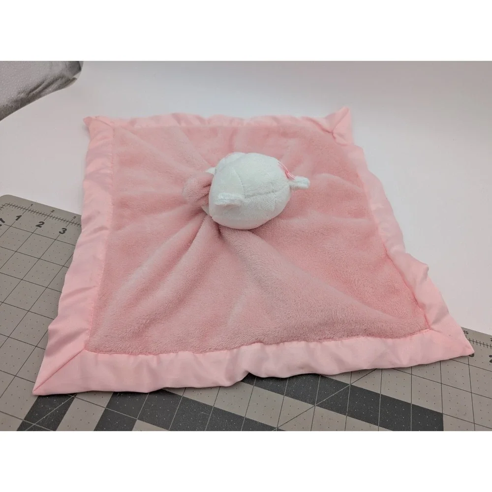 Carters White Cat‎ Kitten Lovey Pink Security Blanket 2018 Stuffed Animal Toy